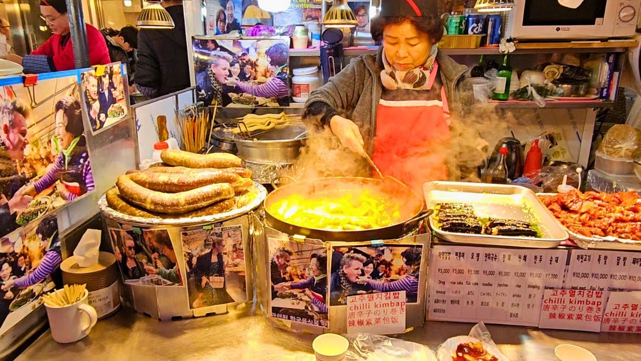 Ăn streetfood ở chợ Gwangjang