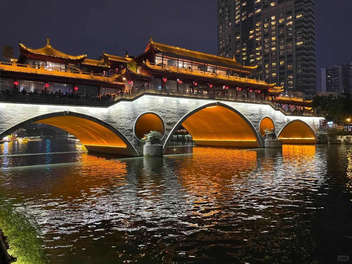 Cầu Anshun - Địa danh tuyệt đẹp của Thành Đô về đêm